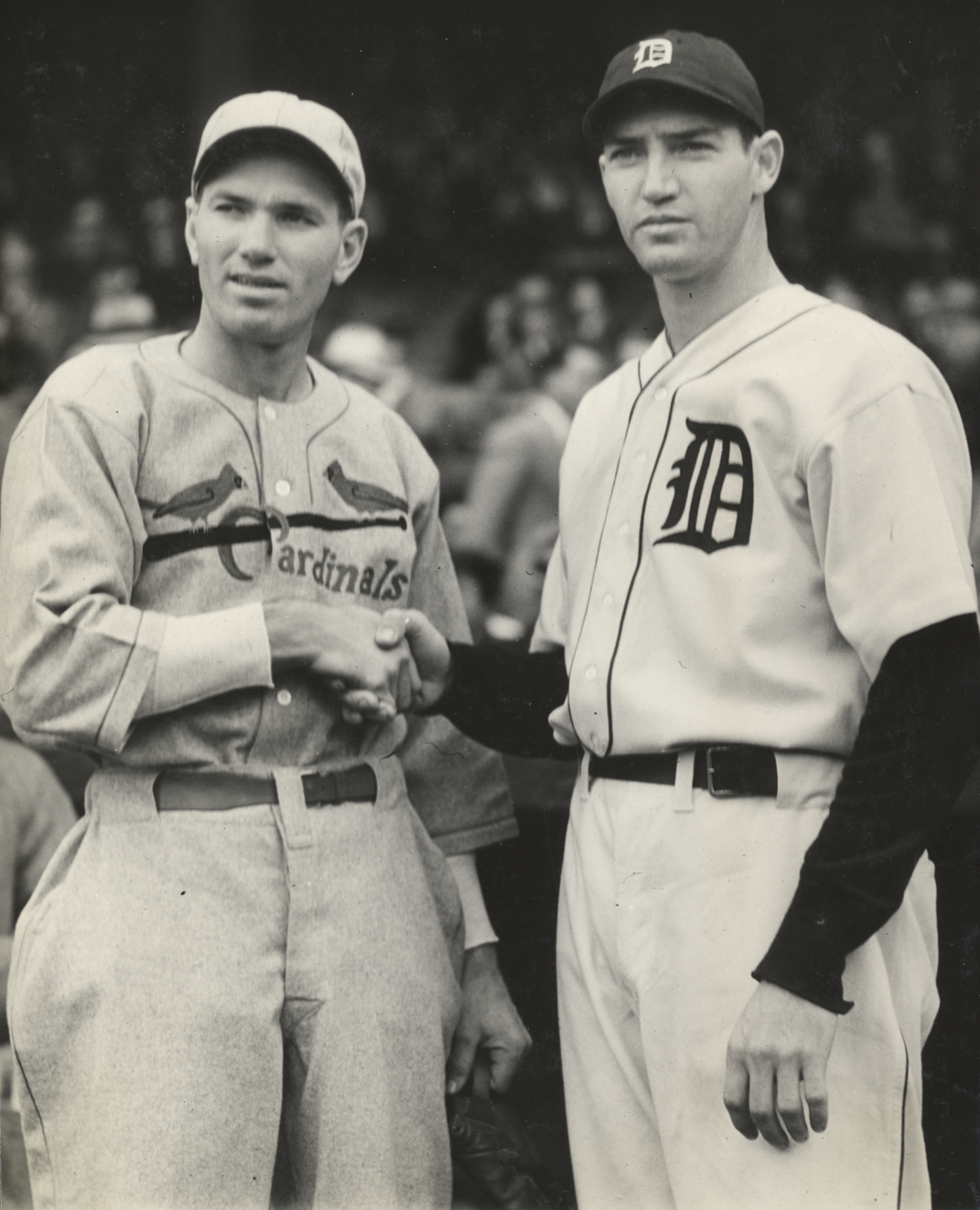 Dizzy Dean and Schoolboy Rowe before the 1935 All-Star Game.